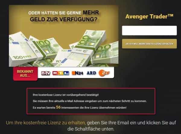 Avenger Trader ist eine automatische Handelssoftware.