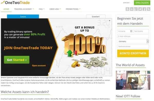OneTwoTrade macht als Broker auf den ersten Blick einen durchaus ordentlichen Eindruck.