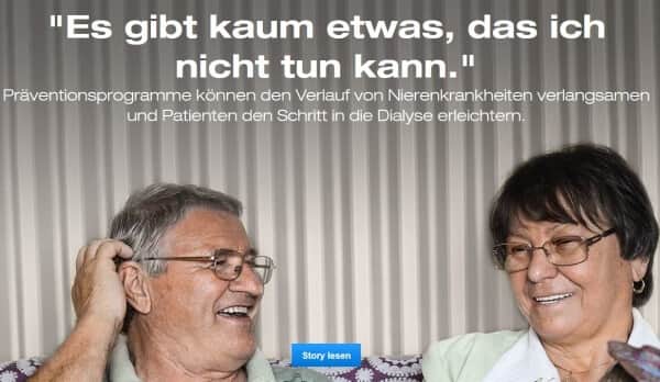 Der Webauftritt von Fresenius Medical Care