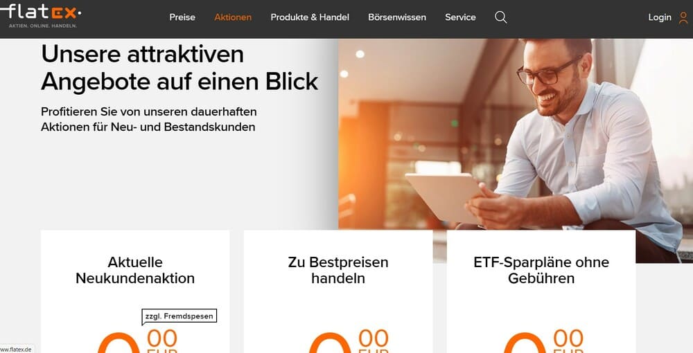 flatex Angebote - Flatex Erfahrung