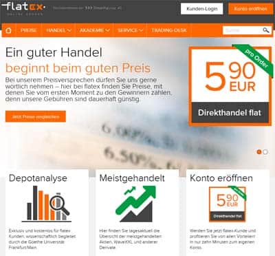 flatex Konditonen Direkthandel