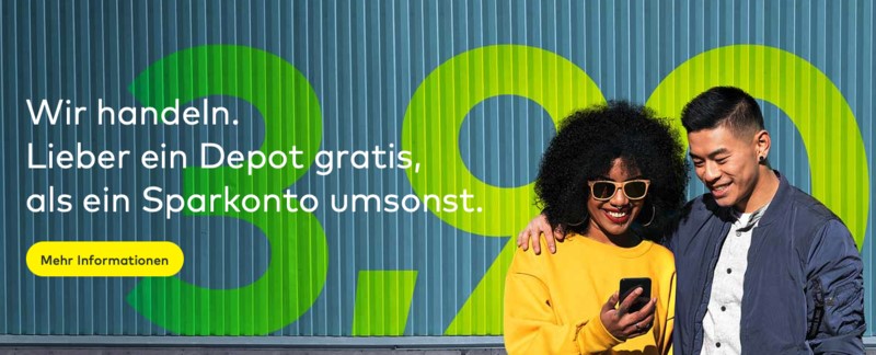 Comdirect Depot gratis Banner