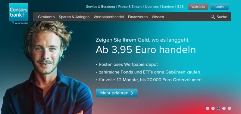 Depotwechsel: Screenshot Consorsbank