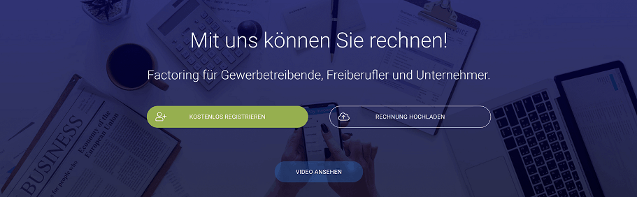 RECHNUNG.de Factoring für Gewerbetreibende, Freiberufler und Unternehmer