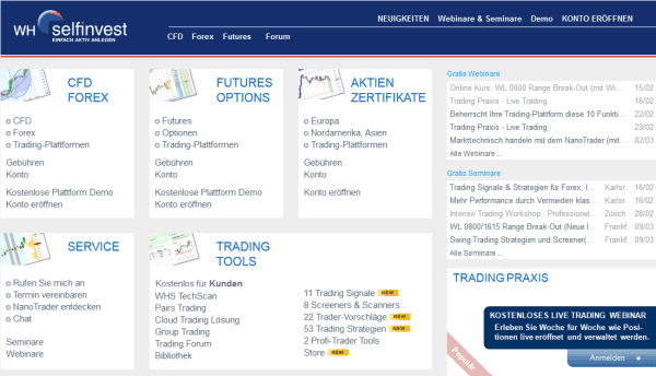 WH Selfinvest bietet ein attraktives Angebot.