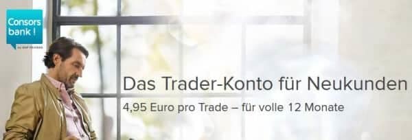 Das Traderkonto für Neukuknden bei der Consorsbank