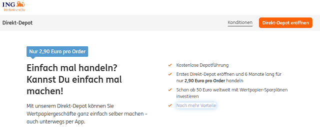 ING Watchlist eröffnen