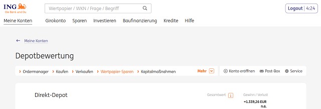 ING depotbewertung direkt-depot