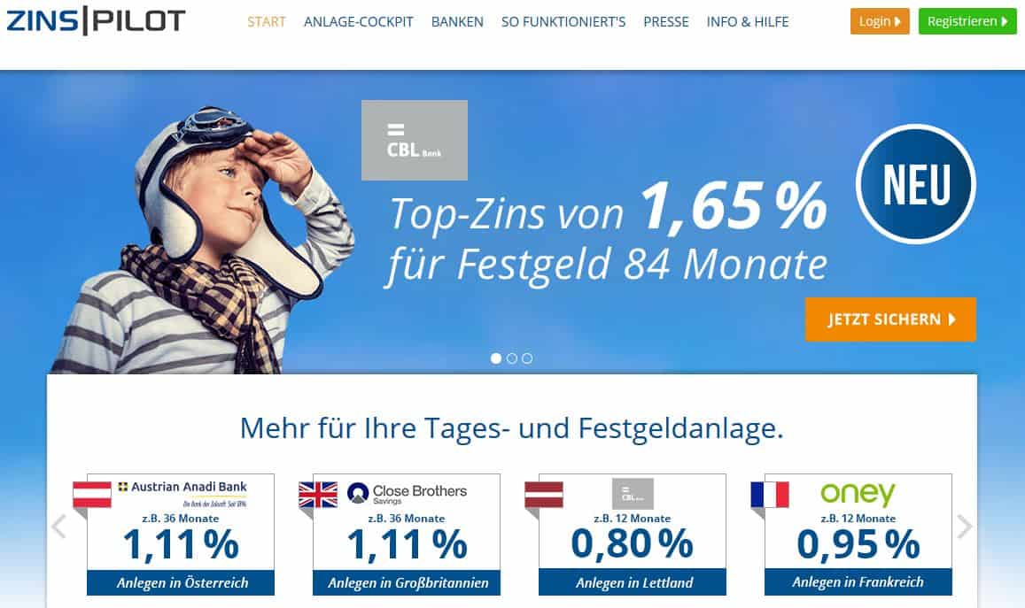 Festgelder Zinspilot Test