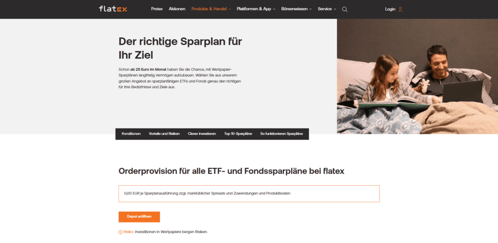 flatex ETF Sparpläne