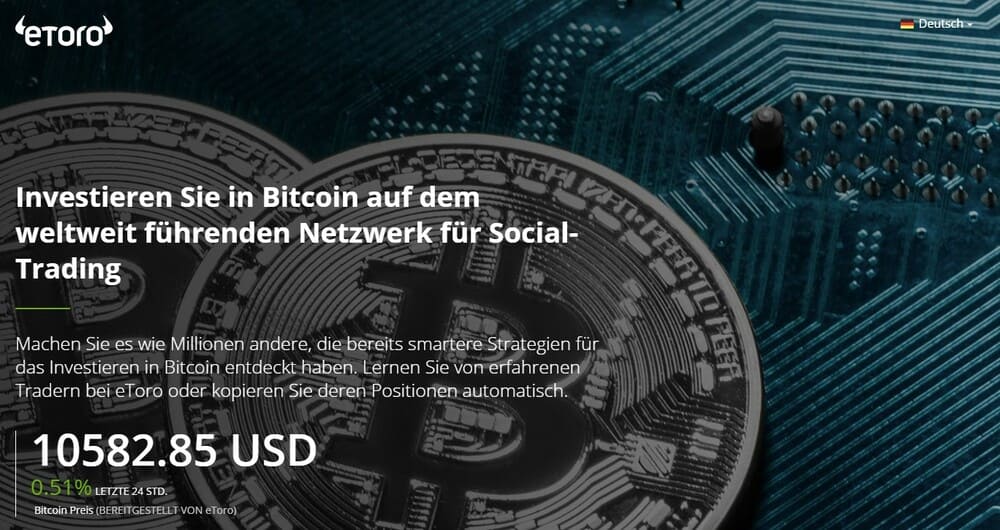 eToro Website - Social-Trading mit Bitcoins - Bitcoin Ratgeber