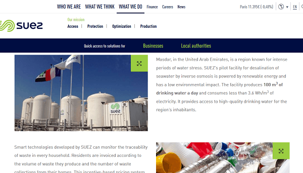 Suez Website