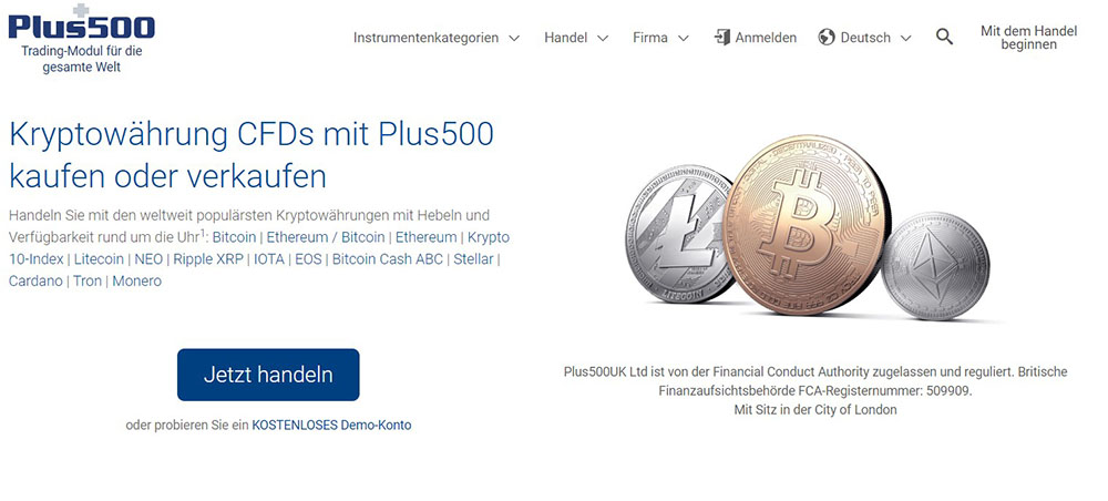 Plus500 Kryptowährungen - Bitcoin kaufen mit PayPal