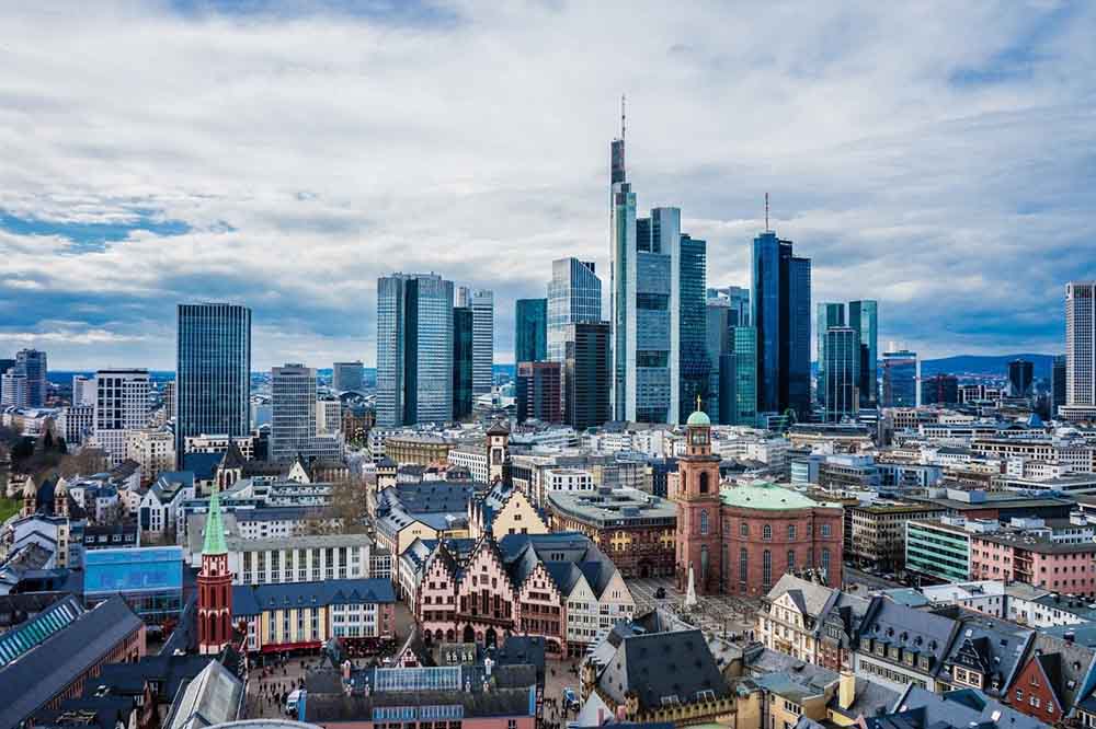 Die Skyline von Frankfurt am Main 