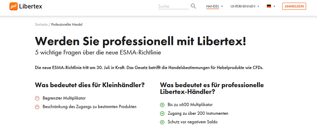 Libertex Kritik