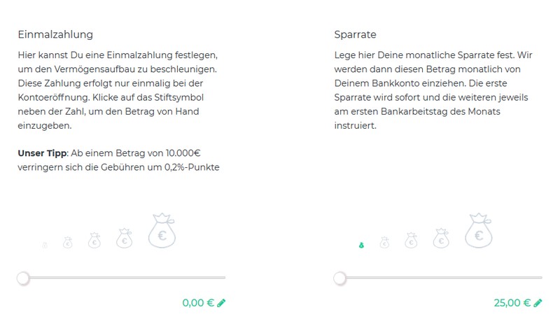 Einmalzahlung oder Sparrate - Oskar ETF Erfahrungen