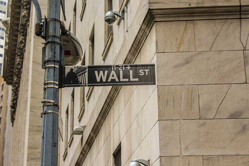 Börsenplätze: Wall Street, New York City, USA