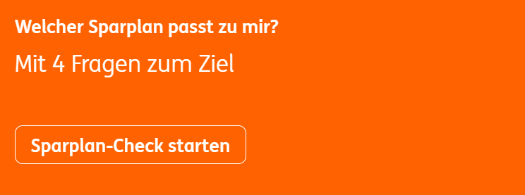 Leser werden zum Sparplan-Check aufgefordert, um ihren passenden Sparplan zu finden.