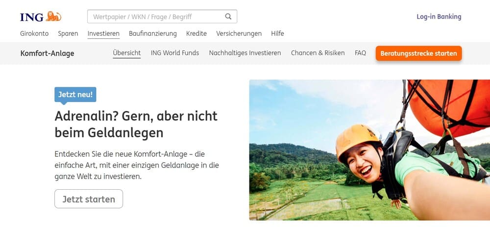 ING Website - ING Komfort Anlage